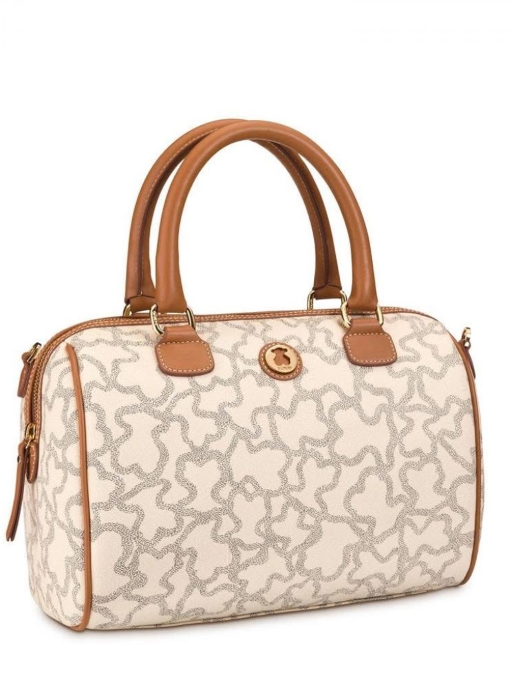 Tous tan and cream satchel